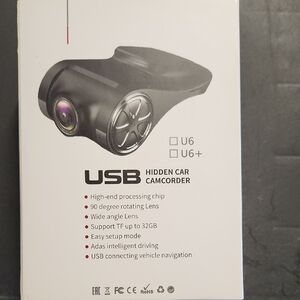 USB In-Mirror Car Camcorder - Black